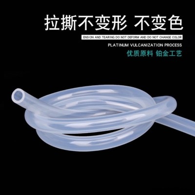 百宏批發(fā)食品級(jí)硅膠管 透明硅膠軟管 耐高溫阻燃管 大口徑無味橡膠管