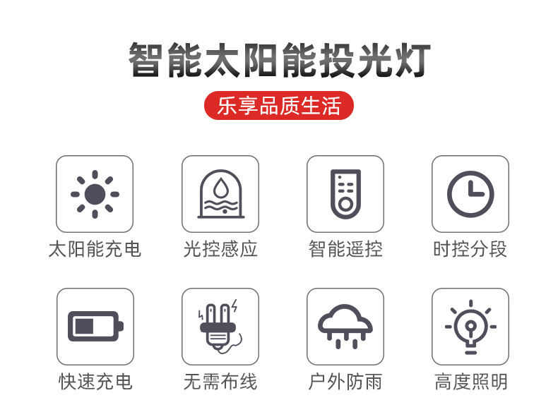 太陽能投光燈