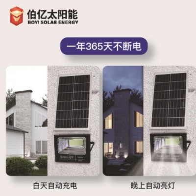太陽(yáng)能燈 聚寶盆戶外100W感應(yīng)充電LED防水投光燈家用太陽(yáng)能泛光燈