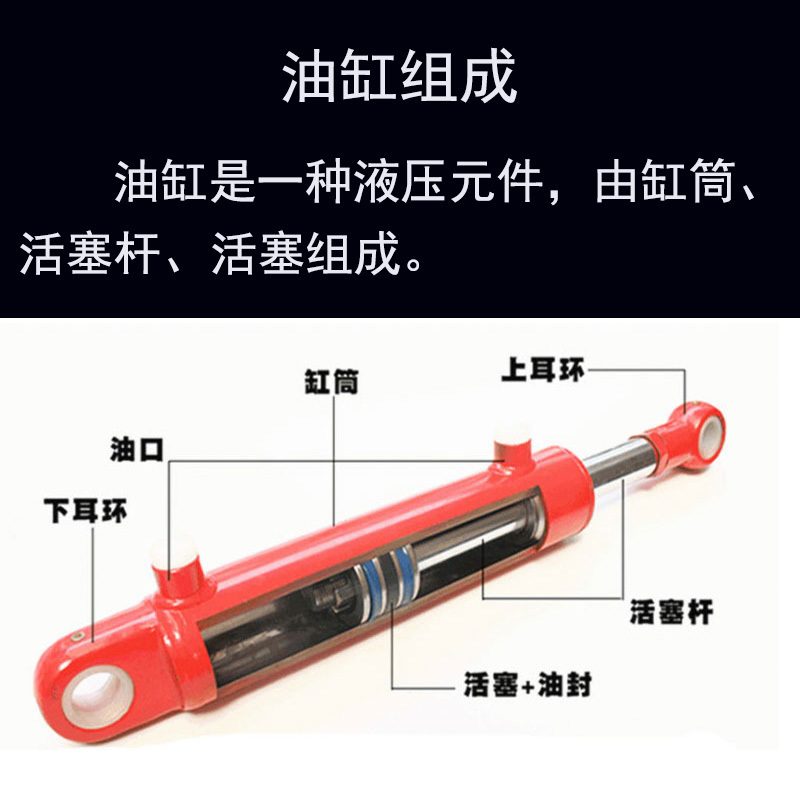 貨梯配件液壓油缸魯鑫LXYG80/60升降機液壓系統油缸示例圖4