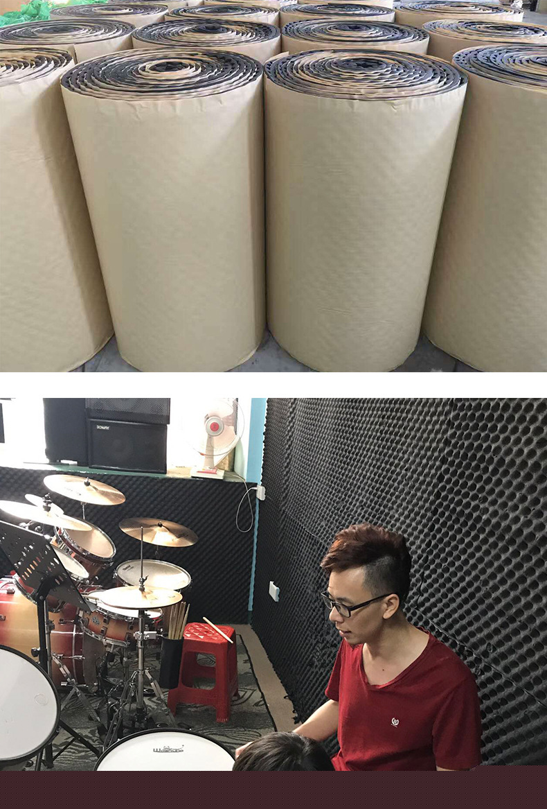 華美 橡塑雞蛋棉 隔音材料  防水防火防潮吸音橡塑波峰棉 批發(fā)示例圖16