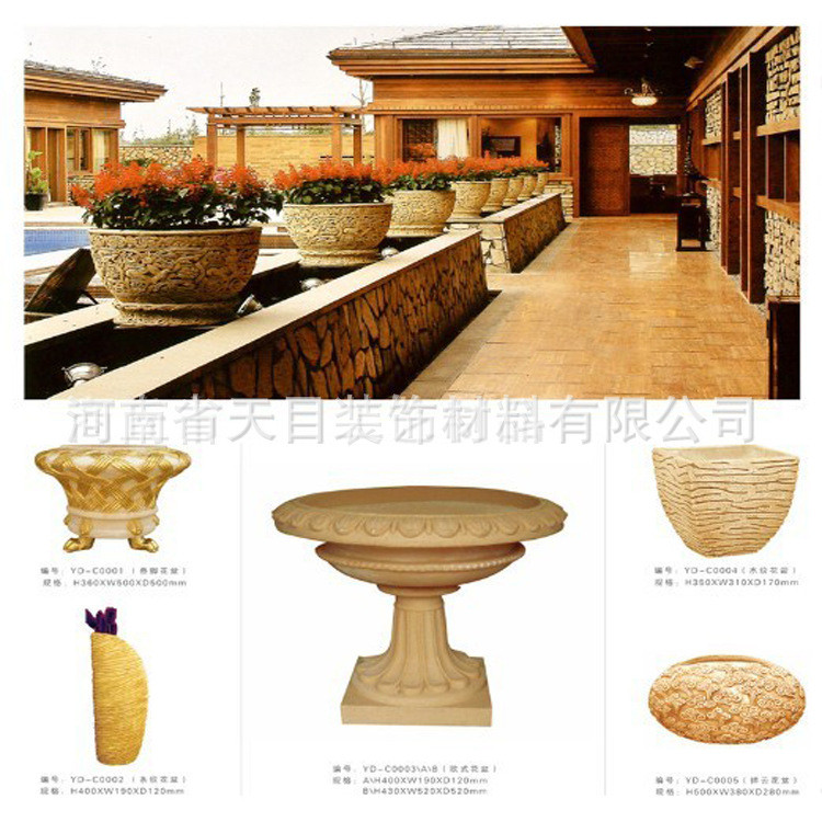 低價(jià)批發(fā)砂巖花盆,景觀砂巖花盆定制示例圖11