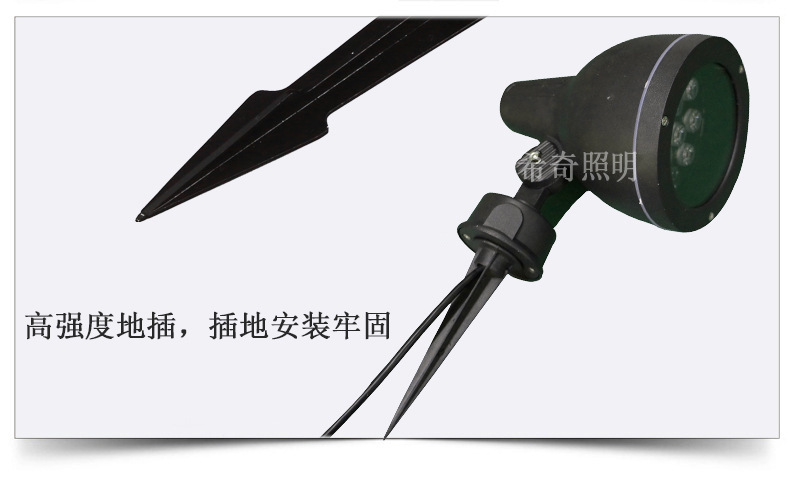 led射樹燈戶外防水園林插地燈庭院景觀照樹燈圓形聚光射燈示例圖11