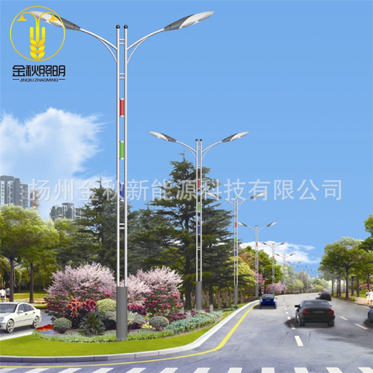 6米8米12米路燈桿 單臂雙臂挑臂路燈燈桿 太陽能路燈生產廠家防雨防雷光伏路燈價格太陽能庭院燈景觀燈廠家示例圖22