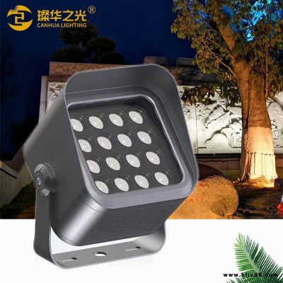 led投光燈戶外防水照樹燈景觀庭院公園亮化RGB七彩射樹燈