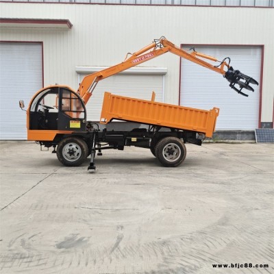 木材運輸四不像輪式隨車抓 輪式運輸抓木機 抓草機抓甘蔗機