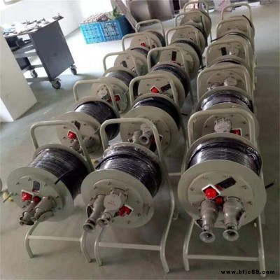 浙江中木16A32A 2個插銷插頭30/50/100米線 移動式BDG58防爆檢修電纜盤 防爆繞線盤