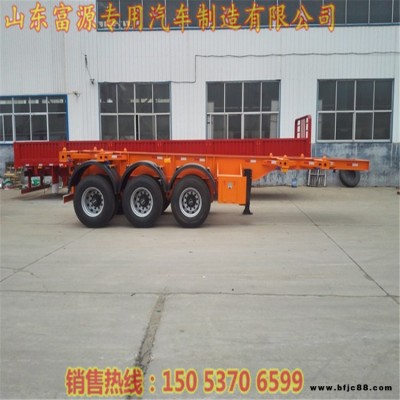 40尺柜集裝箱運(yùn)輸車 福建省集裝箱掛車是掛車 集裝箱龍骨式貨車