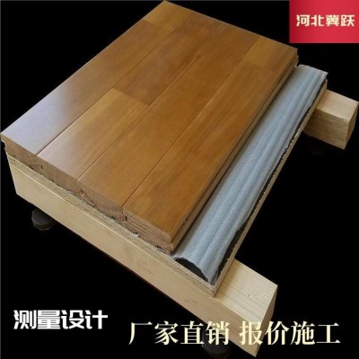 籃球館單龍骨楓樺木運動木地板瑜伽室防滑運動木地板舞臺楓木運動木地板排球館實木運動木地板美國硬楓木地板冀躍供應質美價廉