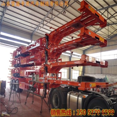 集裝箱骨架運(yùn)輸半掛車 半掛危險(xiǎn)品運(yùn)輸骨架子車 集裝箱半掛龍骨貨車