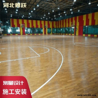河北冀躍生產運動體育木地板 籃球場 羽毛球場 舞臺 舞蹈室內地板楓樺木地板 免費寄樣