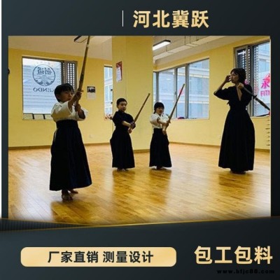 廠家生產瑜伽室運動木地板 柞木地板 楓樺木地板 羽毛球館運動木地板 排球館木地板 包工包料