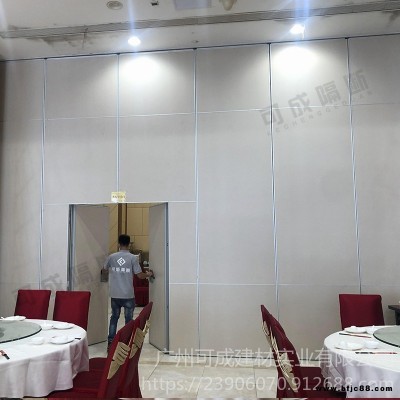 辦公室活動隔斷隔音墻門板可移動隔斷墻無地軌餐廳活動屏風推拉折疊門