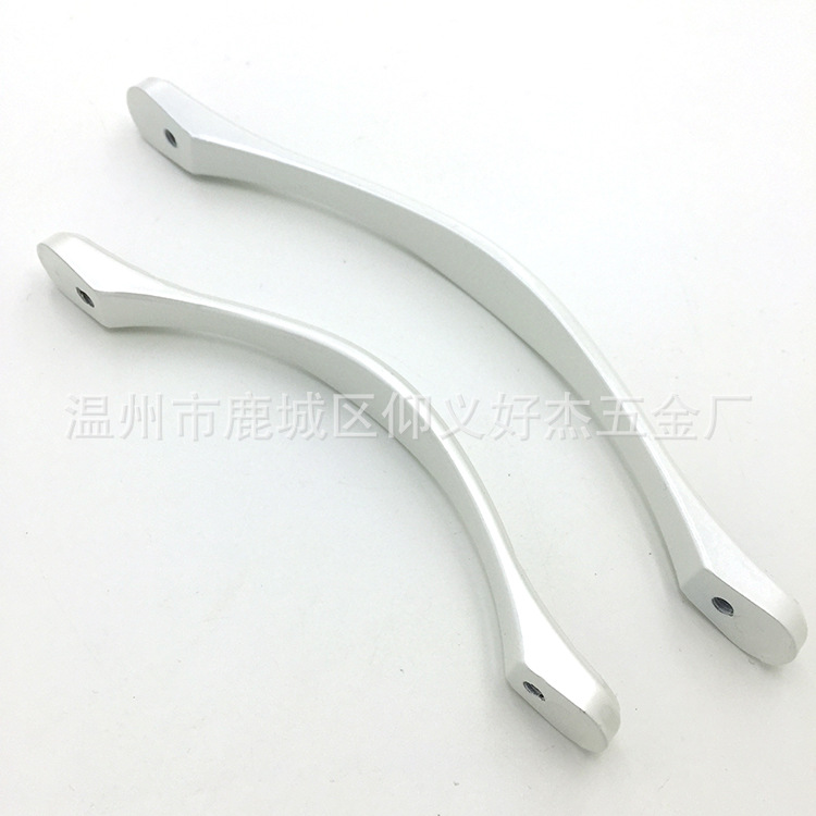 歐式銀描黑鋁合金壓鑄拉手 家具抽屜櫥柜衣柜門把手五金拉手示例圖7