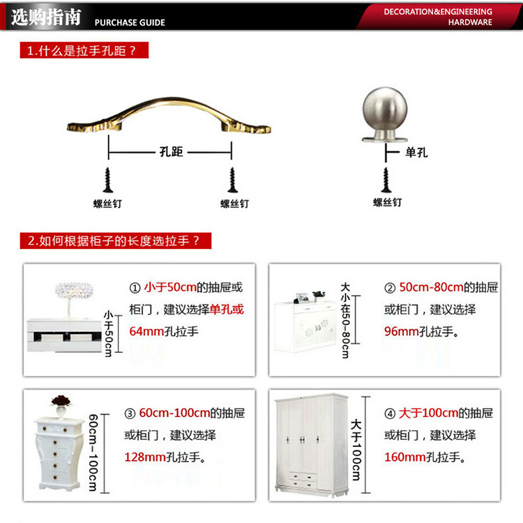 廠家直銷琥珀實(shí)心時(shí)尚歐式拉手櫥柜門抽屜把手 鋅合金拉手1006示例圖2