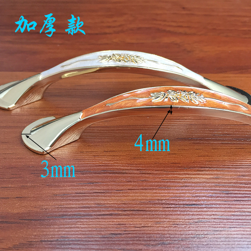 廠家直銷琥珀實(shí)心時(shí)尚歐式拉手櫥柜門抽屜把手 鋅合金拉手1006示例圖9
