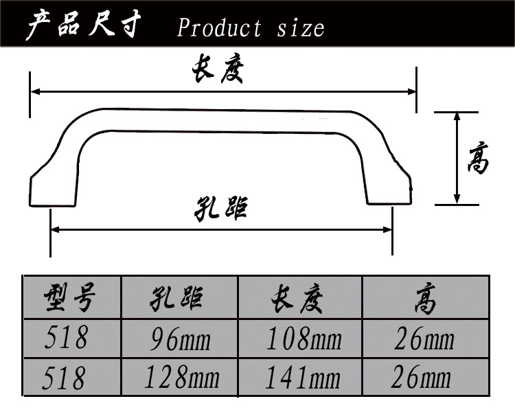 溫州廠家直銷現代簡約拉絲鋅合金拉手五金家具抽屜櫥柜門把手雙白示例圖6