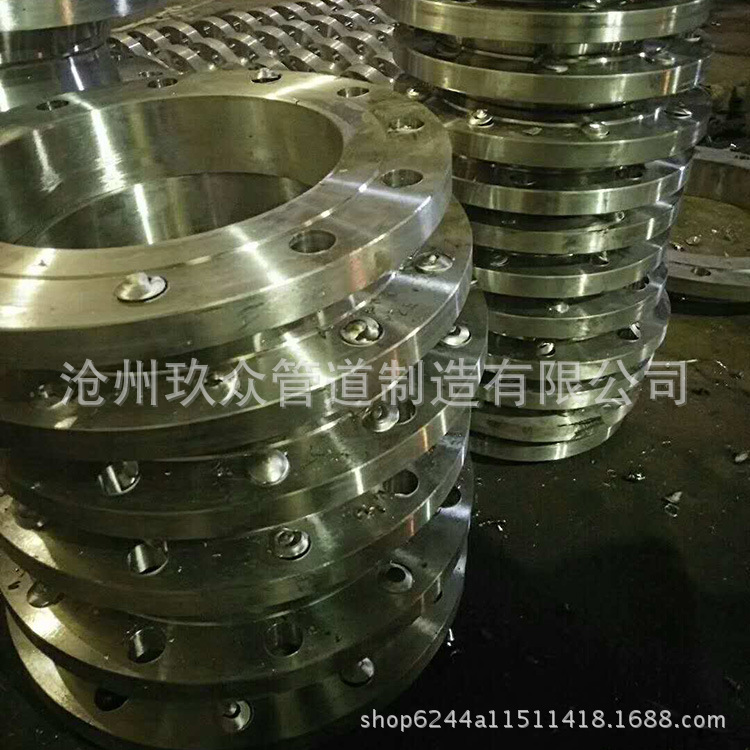 河北滄州高質量法蘭盤 優質鍛打平面碳鋼 國標鍛打法蘭片示例圖4