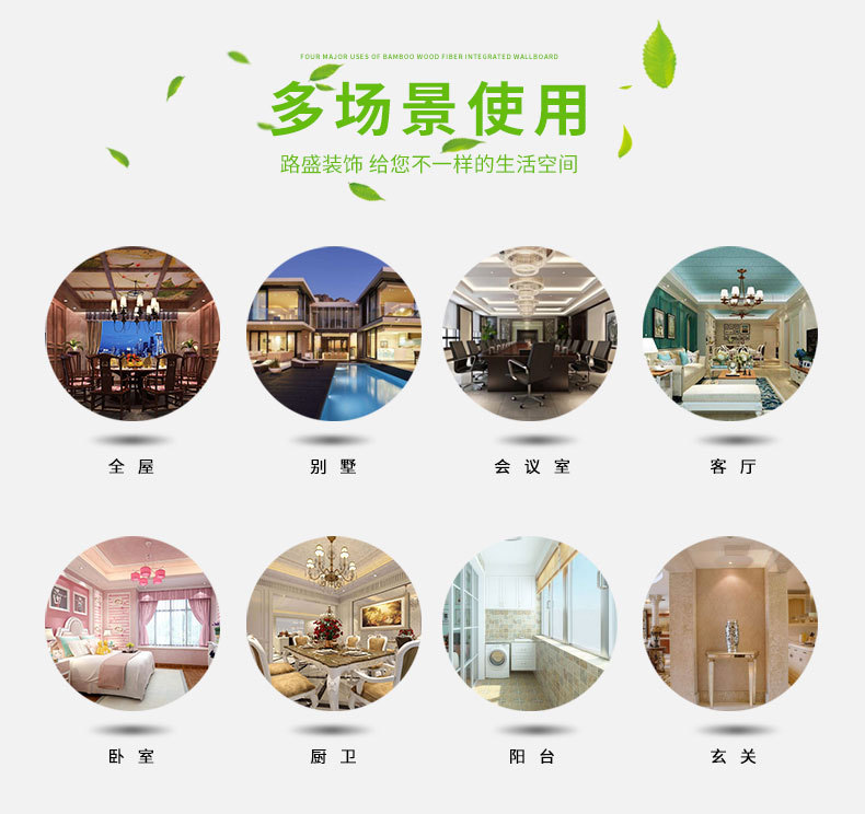 廠家直銷竹木纖維集成墻板 環(huán)保集成墻面 墻飾集成板 護(hù)墻板示例圖6