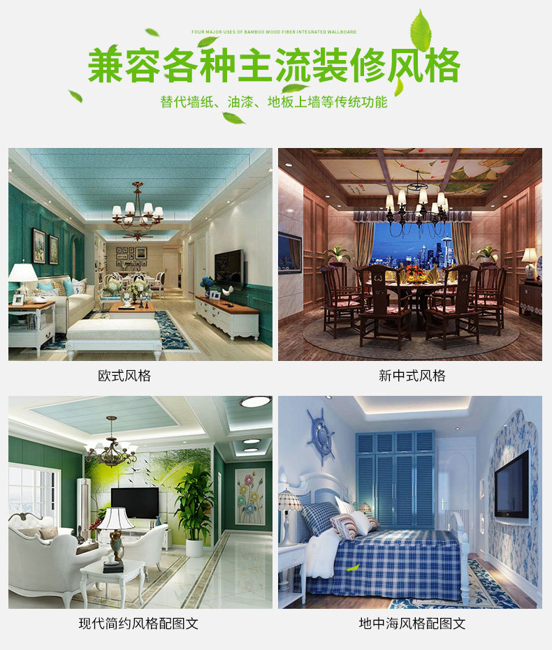 廠家直銷竹木纖維集成墻板 環(huán)保集成墻面 墻飾集成板 護墻板示例圖8
