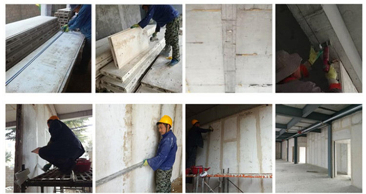 建筑用輕質(zhì)隔墻板，防火隔斷墻，加工定制保溫隔熱水泥隔墻板,山東輕質(zhì)墻板廠家、徐州隔墻板示例圖8