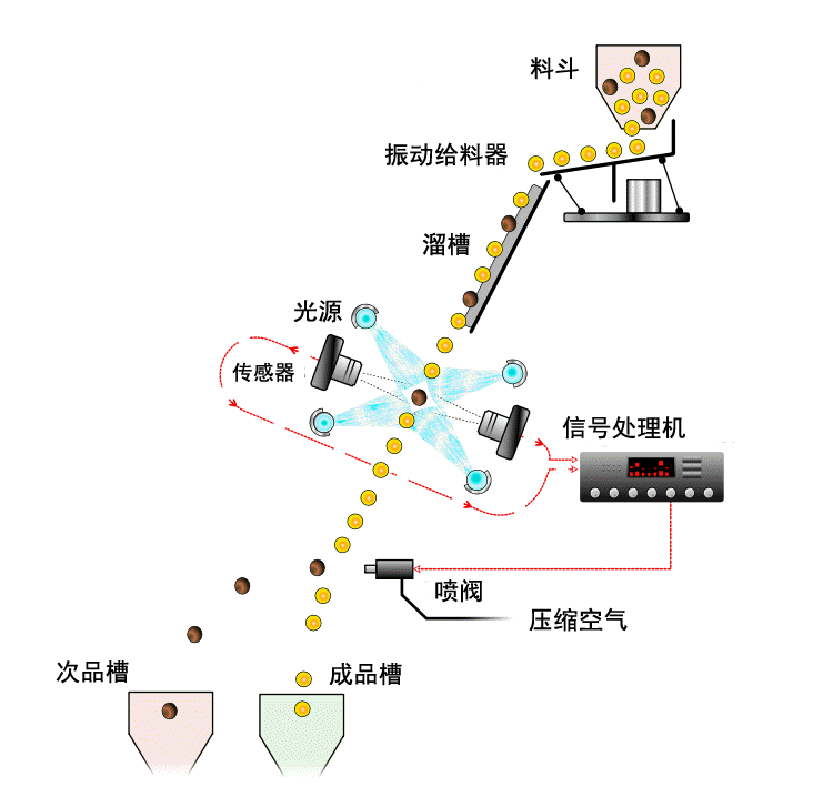 新款智能雜糧風(fēng)選機(jī)水稻谷振動(dòng)篩選設(shè)備大米自動(dòng)色選機(jī)中瑞微視示例圖6