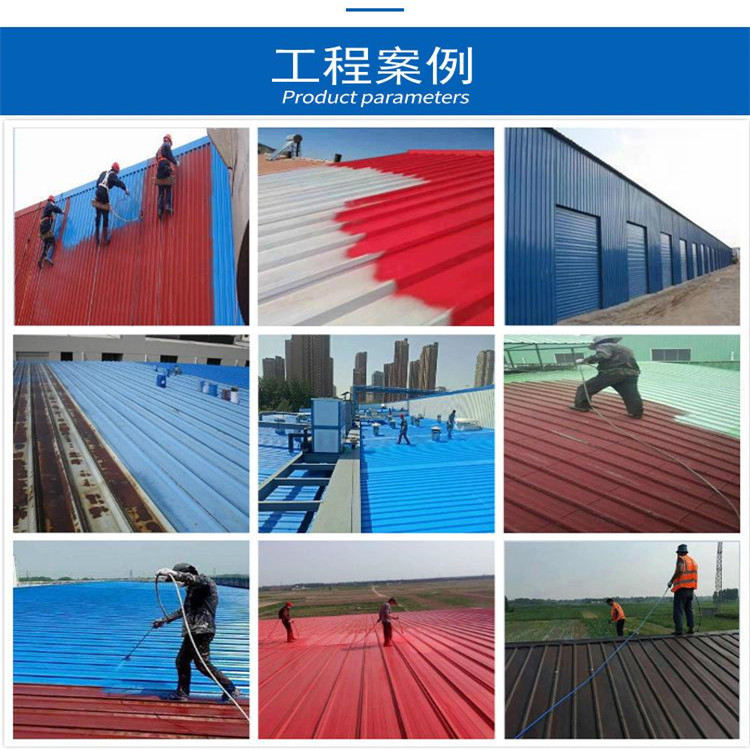 百拓 彩鋼翻新 噴漆施工 彩鋼翻新專用漆 環氧防腐涂料 供應施工示例圖2