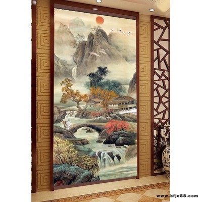 諾曼 墻上瓷磚拼圖 裝修客廳背景 2018瓷磚簡(jiǎn)約背景墻客廳 墻樓梯壁畫 電視背景墻加玄關(guān) 石材玄關(guān)背墻效果圖 四川壁畫