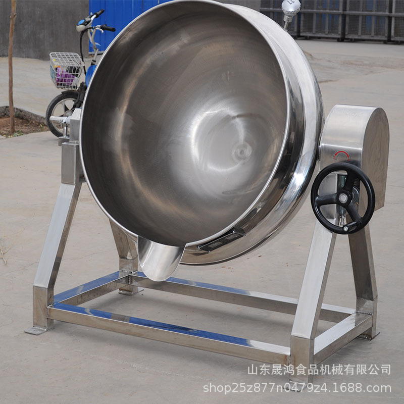 廠家直銷鹿膠熬制鍋 鹿制品蒸煮鍋 電加熱可傾式導(dǎo)熱油夾層鍋示例圖6