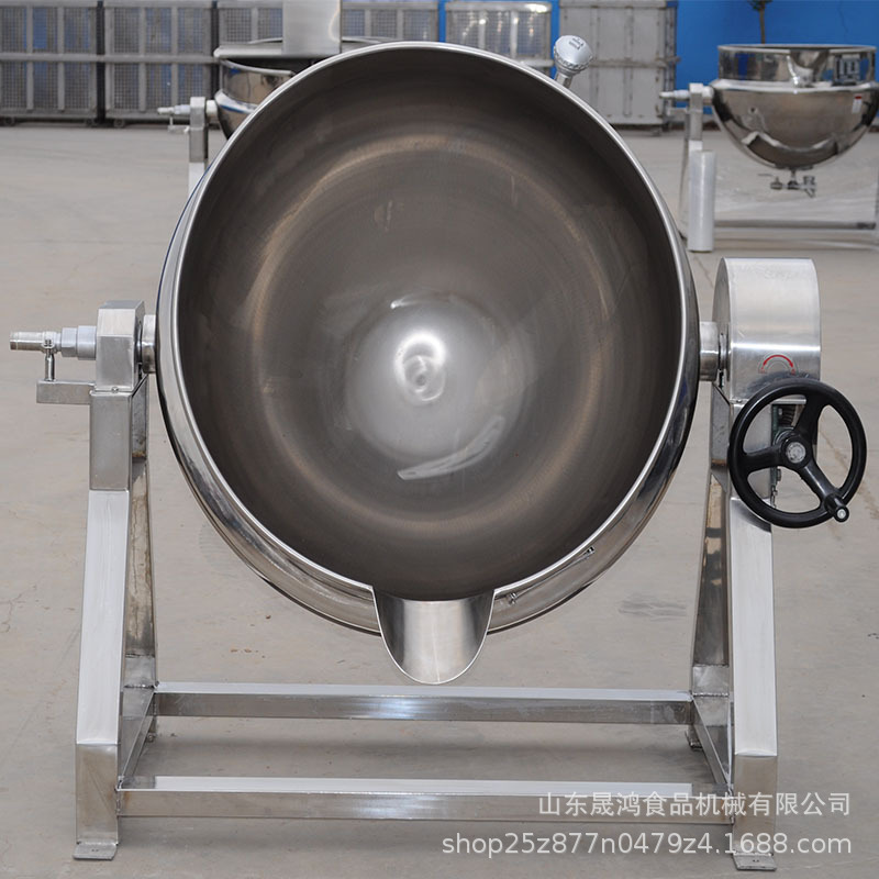 廠家直銷鹿膠熬制鍋 鹿制品蒸煮鍋 電加熱可傾式導(dǎo)熱油夾層鍋示例圖5